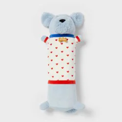 Dog Kids' Long Weighted Plush Throw Pillow Blue - Pillowfort™