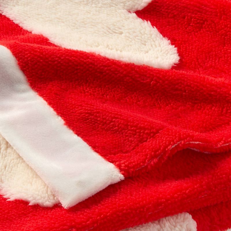 slide 3 of 3, Patisserie Heart Kids' Chenille Throw Blanket Red - Pillowfort™, 1 ct