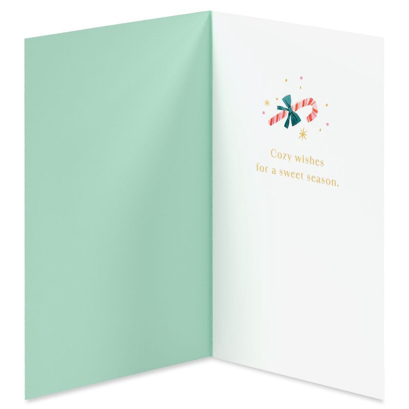 slide 2 of 4, Carlton Cards Christmas Card Peace Love and Cocoa Cocoa Mug Includes Envelope, 1 ct