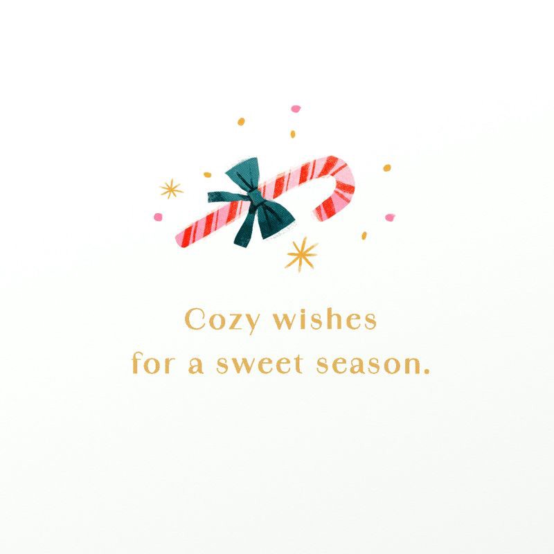 slide 3 of 4, Carlton Cards Christmas Card Peace Love and Cocoa Cocoa Mug Includes Envelope, 1 ct