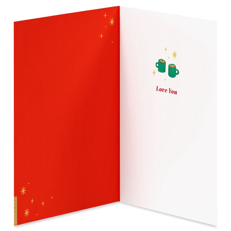 slide 2 of 4, Carlton Cards Romantic Christmas Card 'You Are My Comfort Cozy Fireplace' Includes Envelope, 1 ct
