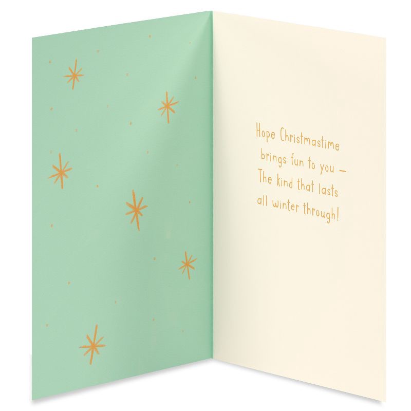 slide 2 of 4, Carlton Cards Christmas Card for Kids' 'Ho Ho Ho Jolly Santa' Includes Envelope, 1 ct