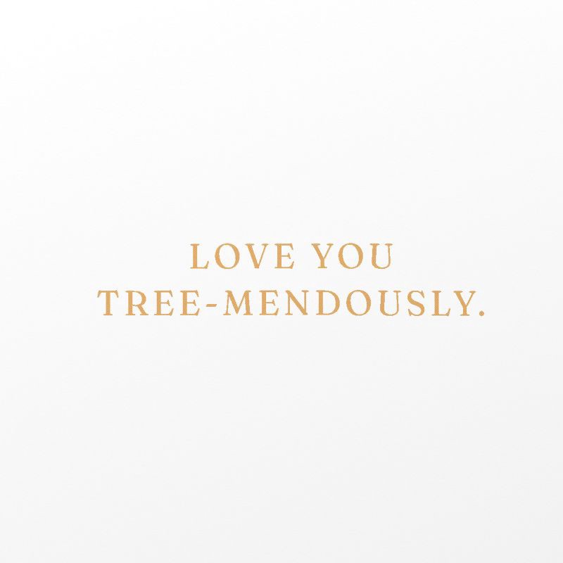 slide 3 of 4, Carlton Cards Romantic Christmas Card Together Fir-Ever Cute Tree Couple Includes Envelope, 1 ct