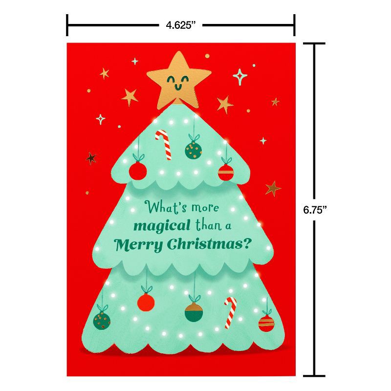 slide 4 of 4, Carlton Cards Christmas Card for Kids' Magical All Year Long Treetop Joy Includes Envelope, 1 ct