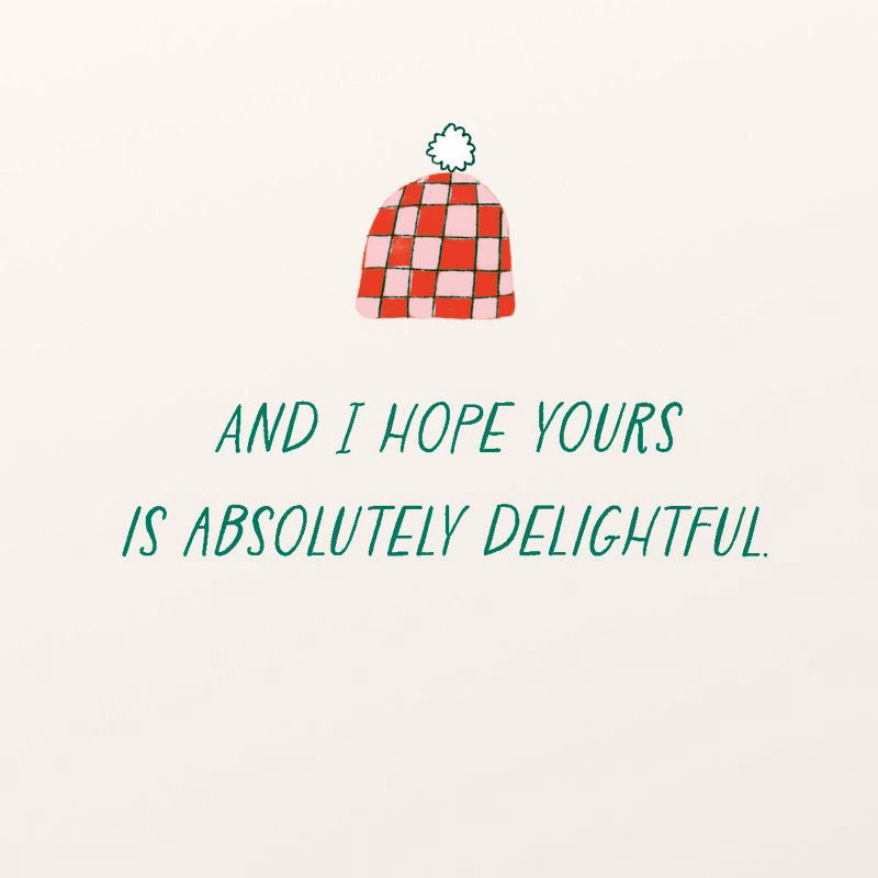 slide 3 of 5, Carlton Cards Christmas Card It's Joy Season Winter Accessories Includes Envelope, 1 ct