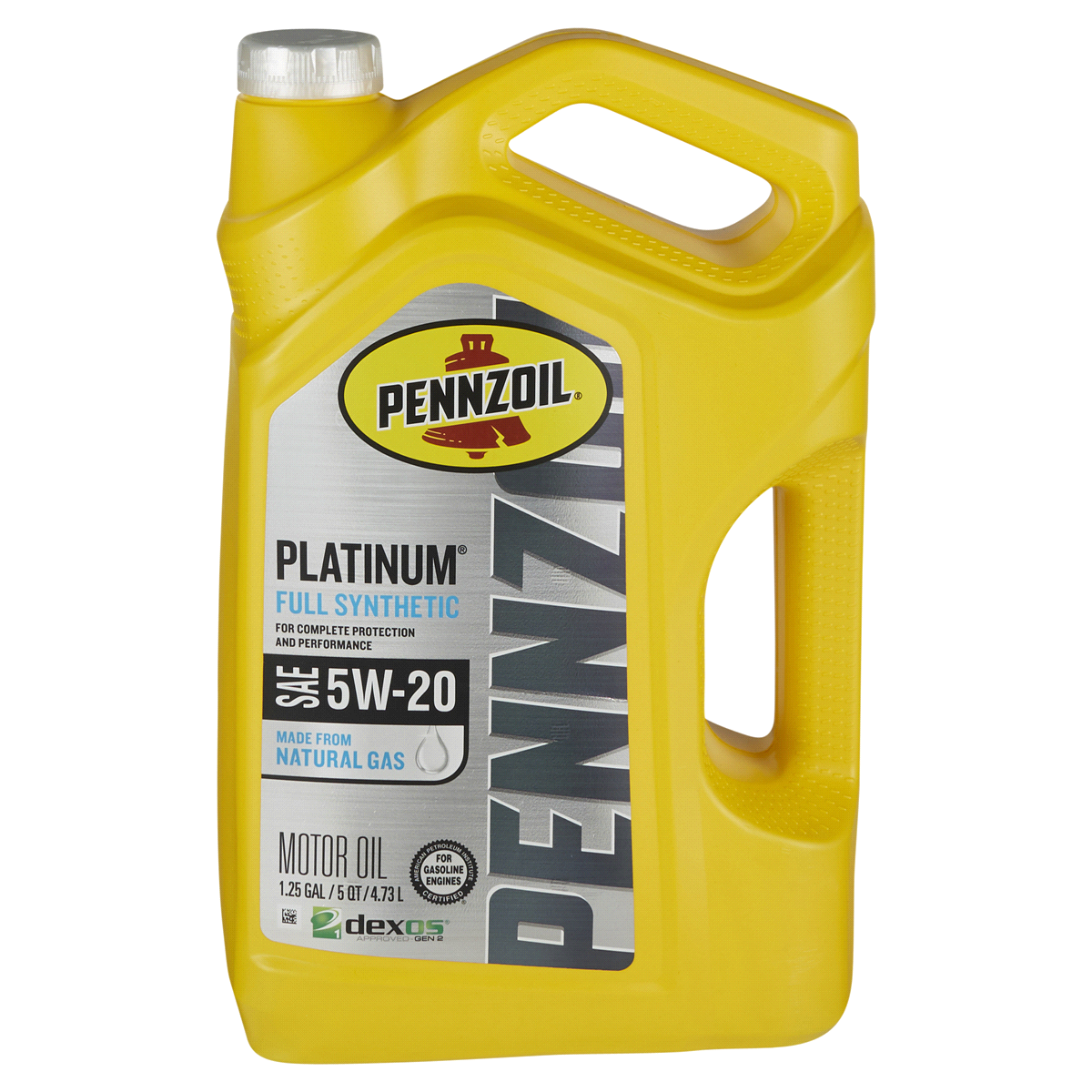 slide 1 of 5, Pennzoil Platinum Full Synthetic SAE 5W-20 Motor Oil, 5 qt