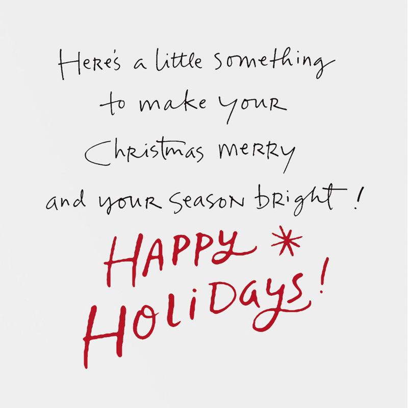 slide 3 of 4, Recycled Paper Greetings 'Be Merry' Christmas Money and Gift Card Holder, 1 ct