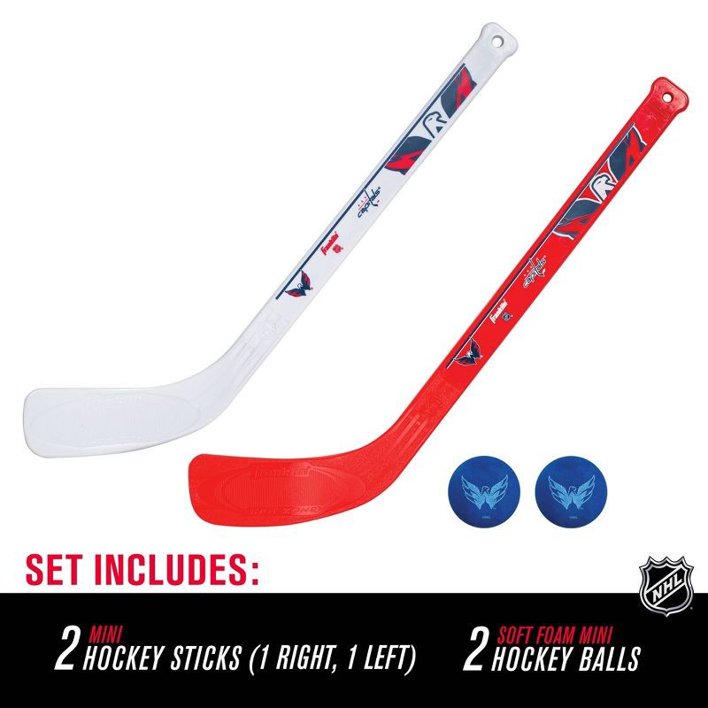slide 3 of 8, NHL Washington Capitals Mini 2pk Hockey Set, 2 ct