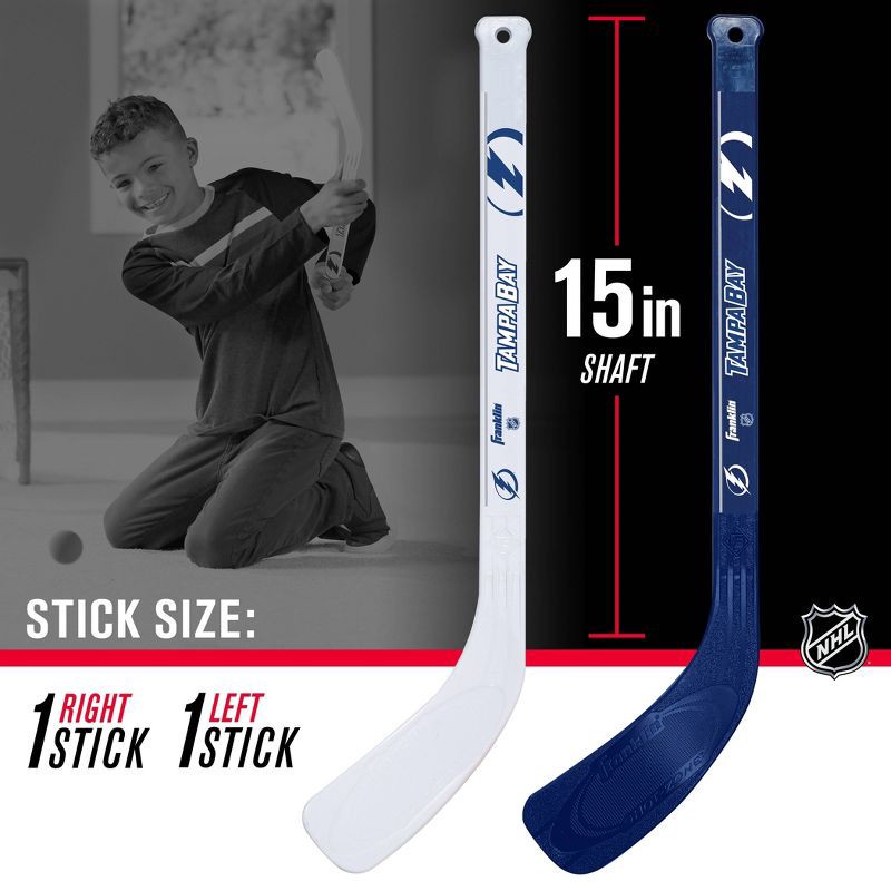 slide 4 of 7, NHL Tampa Bay Lightning Mini 2pk Hockey Set, 2 ct