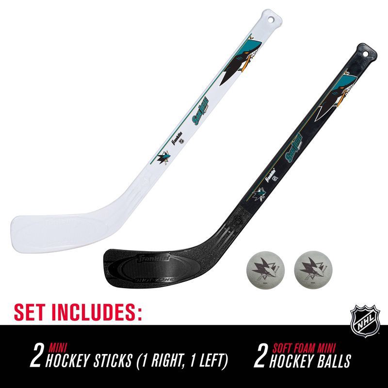 slide 2 of 8, NHL San Jose Sharks Mini 2pk Hockey Set, 2 ct