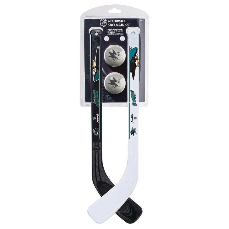 slide 3 of 8, NHL San Jose Sharks Mini 2pk Hockey Set, 2 ct