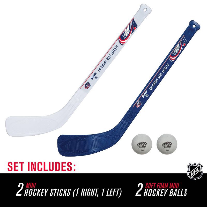 slide 5 of 8, NHL Columbus Blue Jackets Mini 2pk Hockey Set, 2 ct