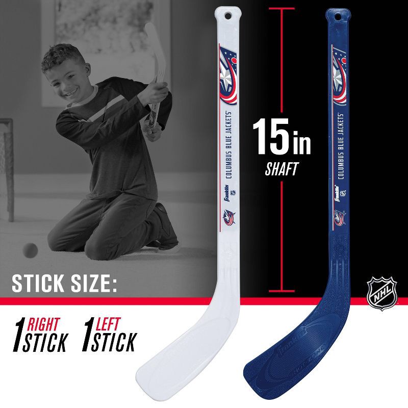 slide 6 of 8, NHL Columbus Blue Jackets Mini 2pk Hockey Set, 2 ct