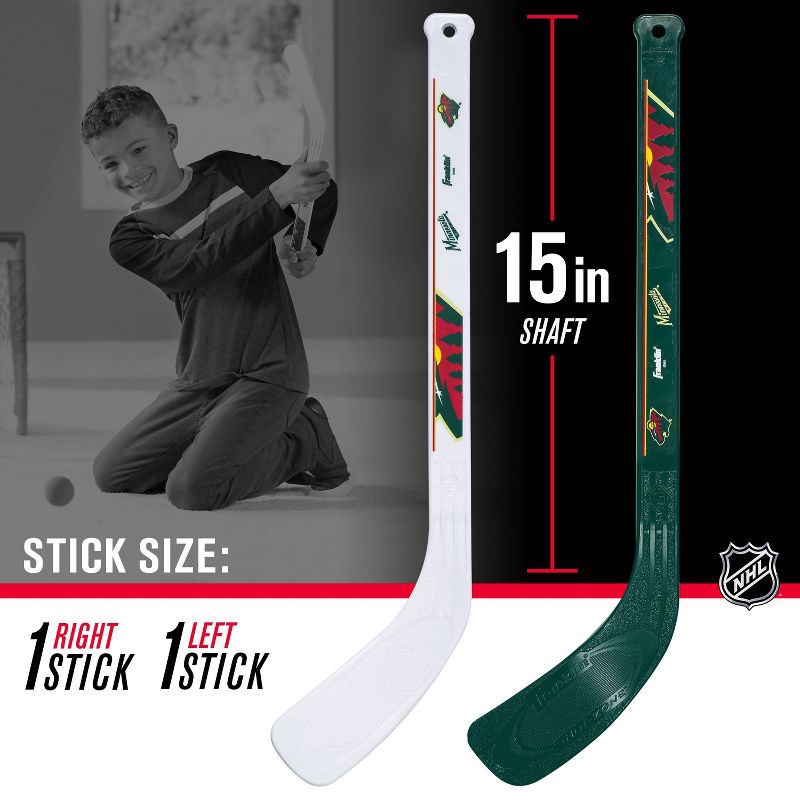 slide 6 of 8, NHL Minnesota Wild Mini 2pk Hockey Set, 2 ct