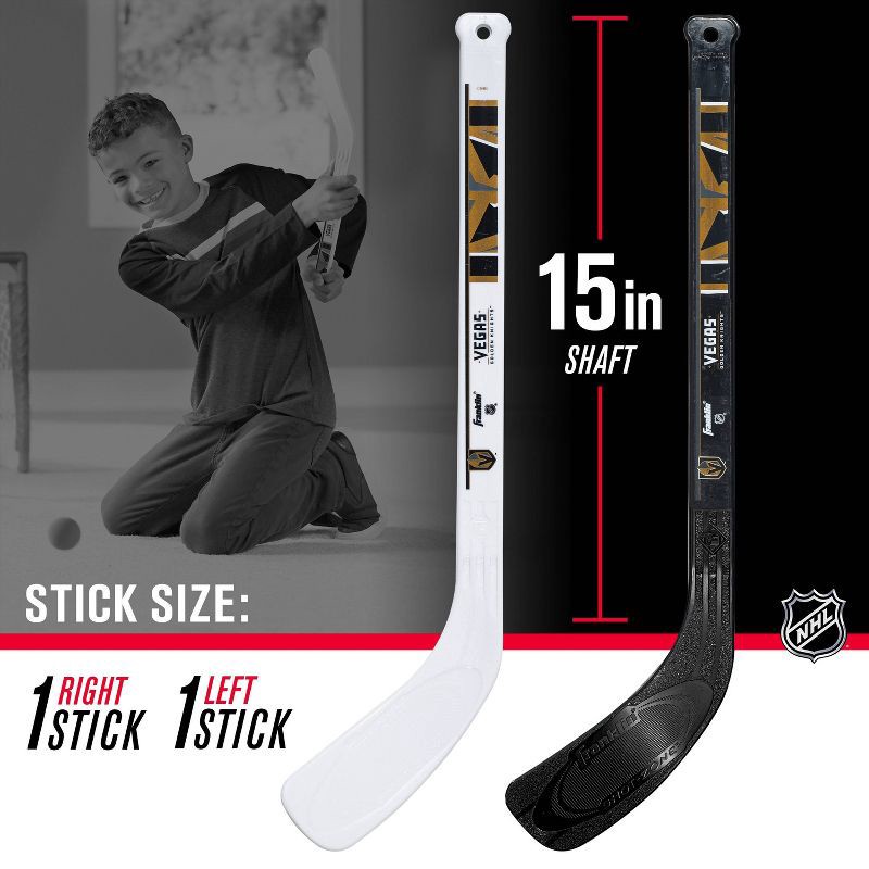 slide 6 of 8, NHL Vegas Golden Knights Mini 2pk Hockey Set, 2 ct