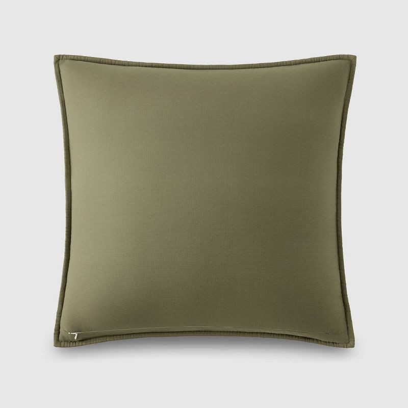 slide 2 of 7, Jeremiah Brent Home 24"x24" Box Rice Stitch Gauze Euro Accent Pillow Green, 1 ct