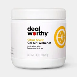 Air Freshener Solid Citrus Scent - 14oz - Dealworthy™: Gel, Non-Powered