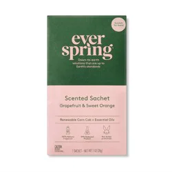 Air Freshener Sachet Grapefruit & Sweet Orange - Everspring™: Solid, Non-Powered