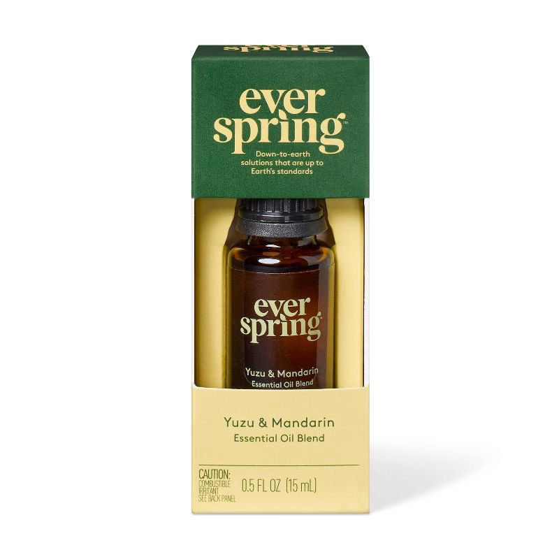slide 1 of 4, Essential Oil Blend Yuzu & Mandarin Essential Oil - 0.5 fl oz - Everspring™, 0.5 fl oz