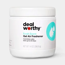 Air Freshener Solid Fresh Scent - 14oz - Dealworthy™: Gel, Non-Powered
