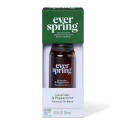 Essential Oil Blend Lavender & Peppermint Essential Oil - 0.5 fl oz - Everspring™