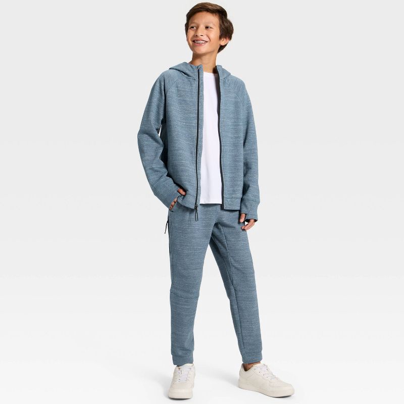 slide 3 of 3, Boys' Siro Ponte Jogger Pants - All In Motion™ Dark Blue L, 1 ct