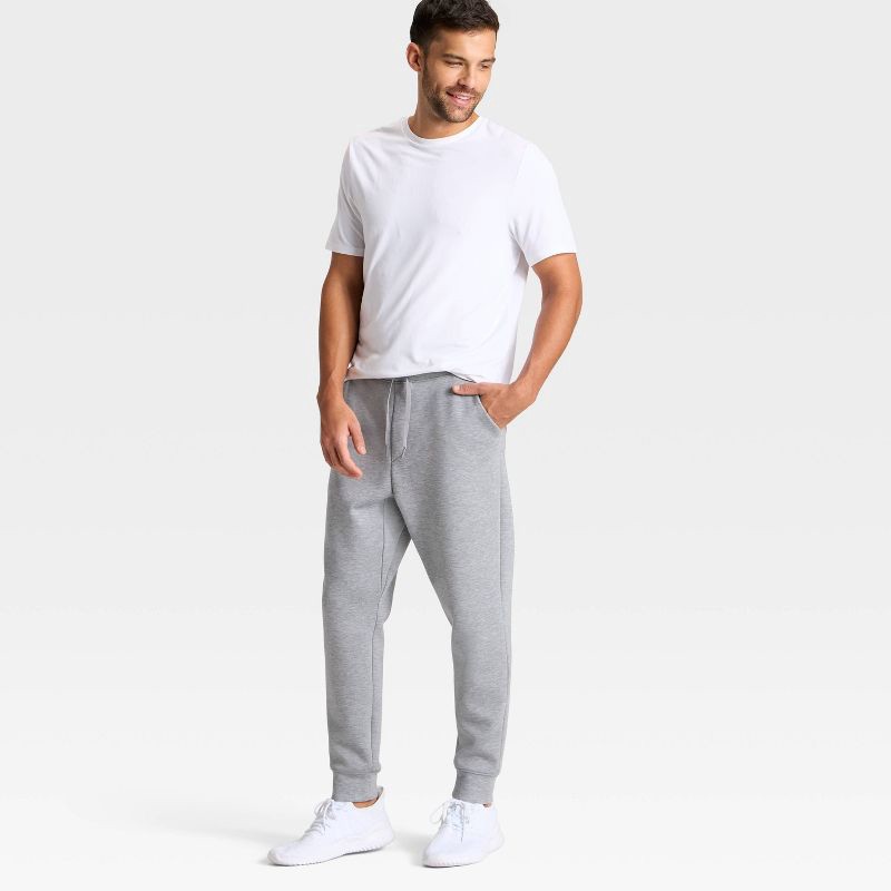 slide 3 of 3, Men's Spacer Jogger Pants - All In Motion™ Heathered Gray S, 1 ct