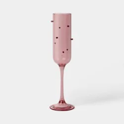 7.3 fl oz Champagne Glass Pink with Red Dots - Threshold™