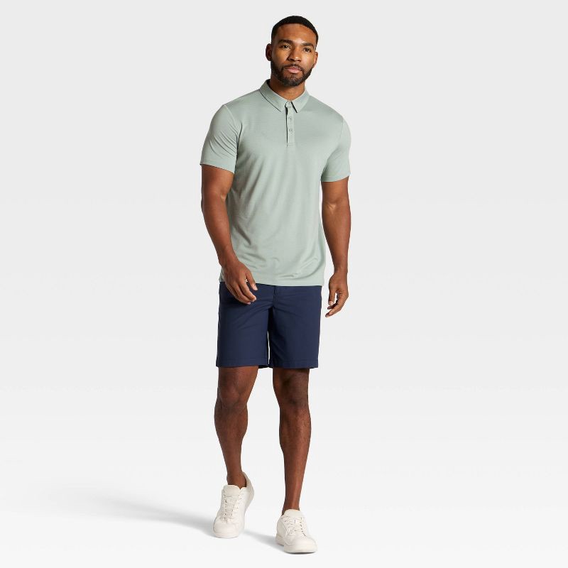 slide 3 of 3, Men's Linear Mesh Polo Shirt - All In Motion™ Sage Green XXL, 1 ct