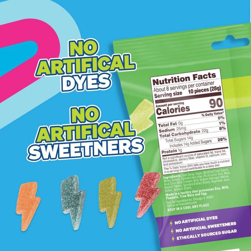 slide 4 of 6, Feastables Sour Strikes Gummy Candies - Original Assortment - 7.5oz, 7.5 oz