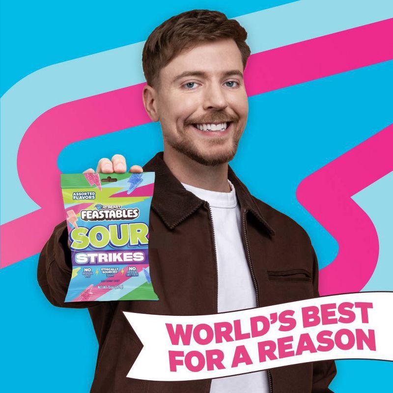 slide 6 of 6, Feastables Sour Strikes Gummy Candies - Original Assortment - 7.5oz, 7.5 oz