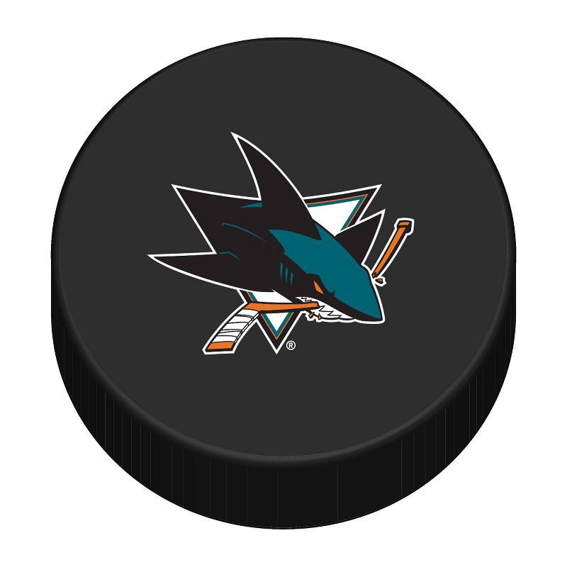 slide 1 of 1, NHL San Jose Sharks Micro Foam Puck, 1 ct