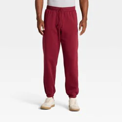 Men's Cotton Fleece Jogger Pants - All In Motion™ Wine Red XL