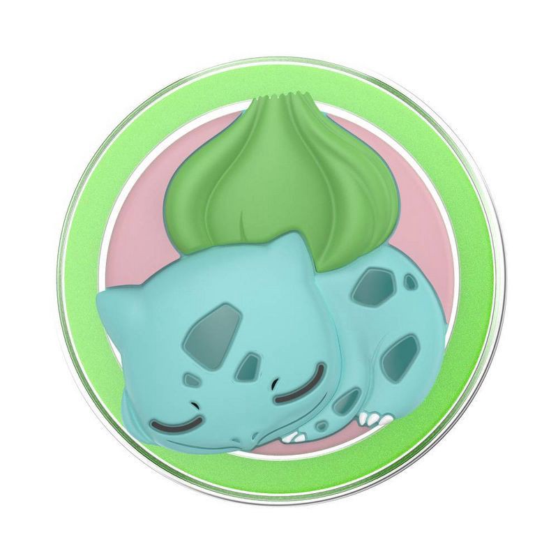 slide 5 of 5, PopSockets Pokémon Magnetic Phone Grip with MagSafe Adapter Ring - Sleepy Bulbasaur, 1 ct