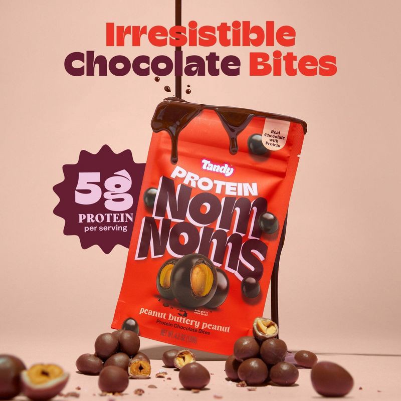 slide 3 of 7, Tandy Chocolate Protein NomNoms - Peanut Buttery Peanut - 4.2oz, 4.2 oz