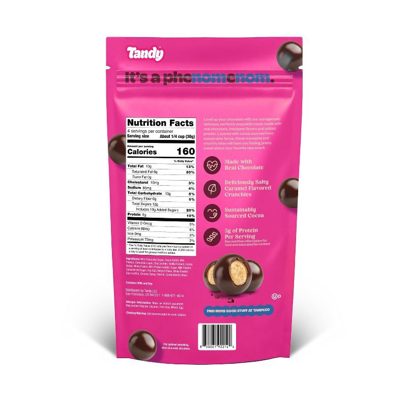 slide 2 of 7, Tandy Chocolate Protein NomNoms - Salted Caramel Crunch - 4.2oz, 4.2 oz