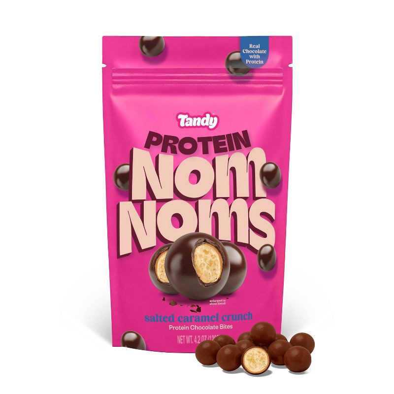 slide 1 of 7, Tandy Chocolate Protein NomNoms - Salted Caramel Crunch - 4.2oz, 4.2 oz