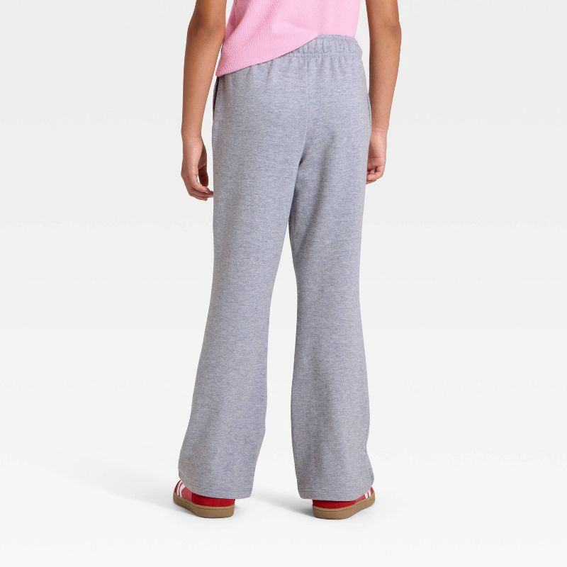 slide 3 of 4, Girls' Pull-On Cherry French Terry Pants - Cat & Jack™ Gray M, 1 ct