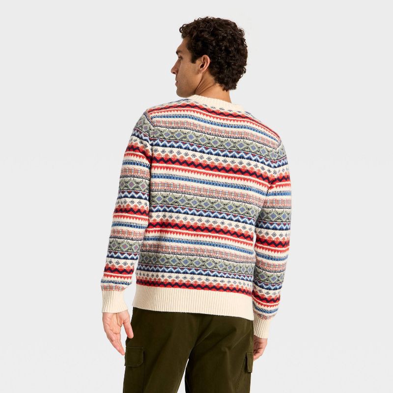 slide 2 of 3, Men's Fair Isle Sweater - Goodfellow & Co™ S, 1 ct