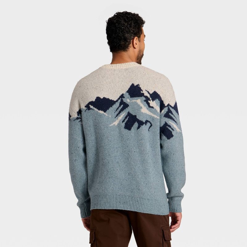 slide 2 of 3, Men's Ski Scenic Sweater - Goodfellow & Co™ Blue XXL, 1 ct