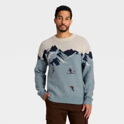 Men's Ski Scenic Sweater - Goodfellow & Co™ Blue XXL
