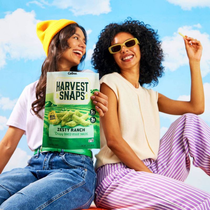 slide 5 of 5, Harvest Snaps Zesty Ranch Crispy Baked Veggie Snacks - 3oz, 3 oz