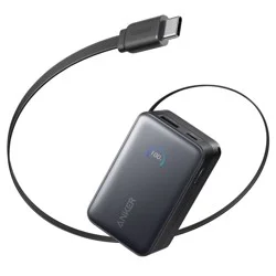 Anker 10000 mAh 45W with Built-In Retractable USB-C Cable