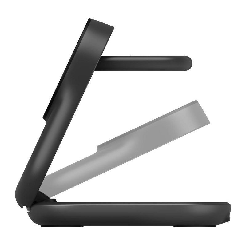slide 5 of 10, Belkin 25W Qi2 3-in-1 Stand - Black, 1 ct