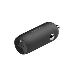 Belkin 30W Car Charger USB-C Port - Black