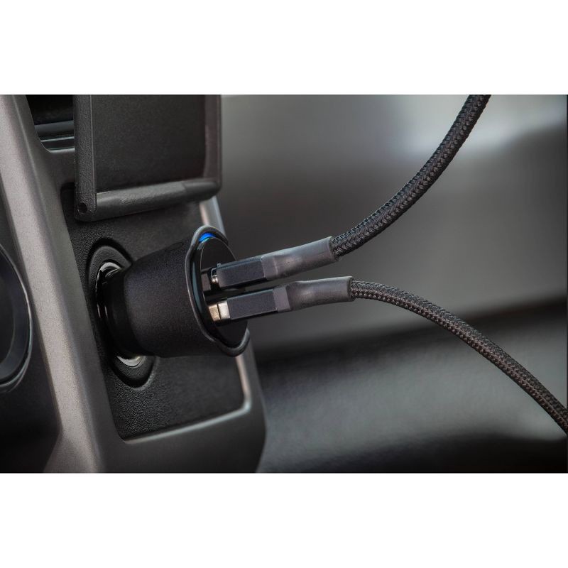 slide 2 of 6, Scosche 32W USB-C / USB-A Car Charging and Item Locator for Android and Apple Find My, 1 ct