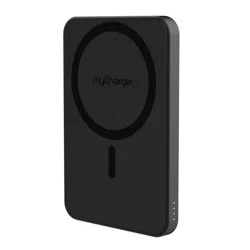 myCharge 5000mAh 20W CliqAir Qi2 Wireless Magnetic Power Bank - Black