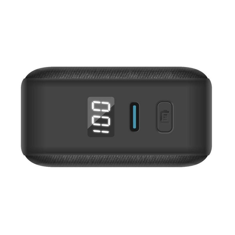 slide 4 of 4, myCharge 5000mAh 30W RetractaCharger + Power Bank with Buit-in Retractable USB-C Cable and Wall Plug - Black, 1 ct