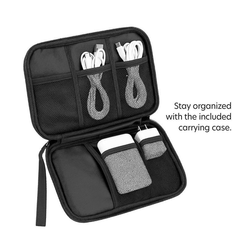 slide 3 of 9, Just Wireless Tech Accessory Pouch, 1 ct