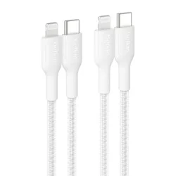 Belkin 3.3' 2pk USB-C to Lightning Cable - White